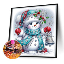 Load image into Gallery viewer, Christmas Snowman 30*30CM(Canvas) Partial Special Shaped Drill Diamond Painting
