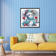 Load image into Gallery viewer, Christmas Snowman 30*30CM(Canvas) Partial Special Shaped Drill Diamond Painting
