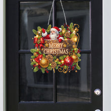 Load image into Gallery viewer, Christmas Xmas Santa Claus 2D Flat DIY Wooden Diamond Painting Set Diamond Art Pendant
