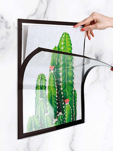 Magnetic Diamond Painting Frame Self Adhesive Photo Frame (25x35cm Black)