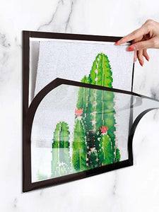 Magnetic Tabletop Photo Frame Self Adhesive Simple for Art Crafts (4)