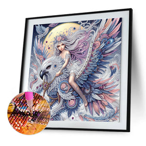 Girl 30*30CM(Canvas) Partial Special Shaped Drill Diamond Painting
