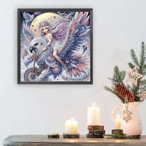 Girl 30*30CM(Canvas) Partial Special Shaped Drill Diamond Painting