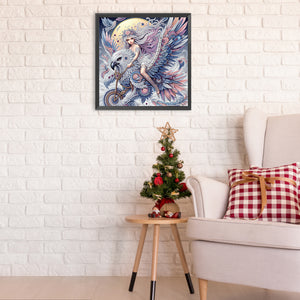 Girl 30*30CM(Canvas) Partial Special Shaped Drill Diamond Painting