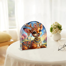Load image into Gallery viewer, Christmas Acrylic DIY 5D Diamond Art Painting Napkin Holder Table Decor (Deer)

