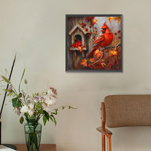 Load image into Gallery viewer, Birdhouse And Cardinal 30*30CM(Canvas) Full Round Drill Diamond Painting
