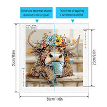 Load image into Gallery viewer, Funny Yak 30*30CM(Canvas) Partial Special Shaped Drill Diamond Painting
