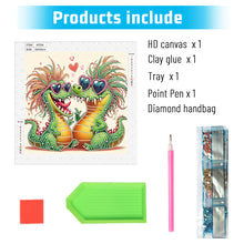 Load image into Gallery viewer, Funny Dinosaur 30*30CM(Canvas) Partial Special Shaped Drill Diamond Painting
