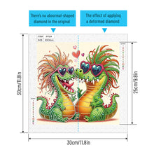 Load image into Gallery viewer, Funny Dinosaur 30*30CM(Canvas) Partial Special Shaped Drill Diamond Painting
