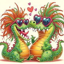 Load image into Gallery viewer, Funny Dinosaur 30*30CM(Canvas) Partial Special Shaped Drill Diamond Painting
