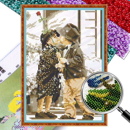 Childhood Stories - Partial  9CT Stamped Cross Stitch - Bead Embroidery 30x43CM/11.81x16.93in