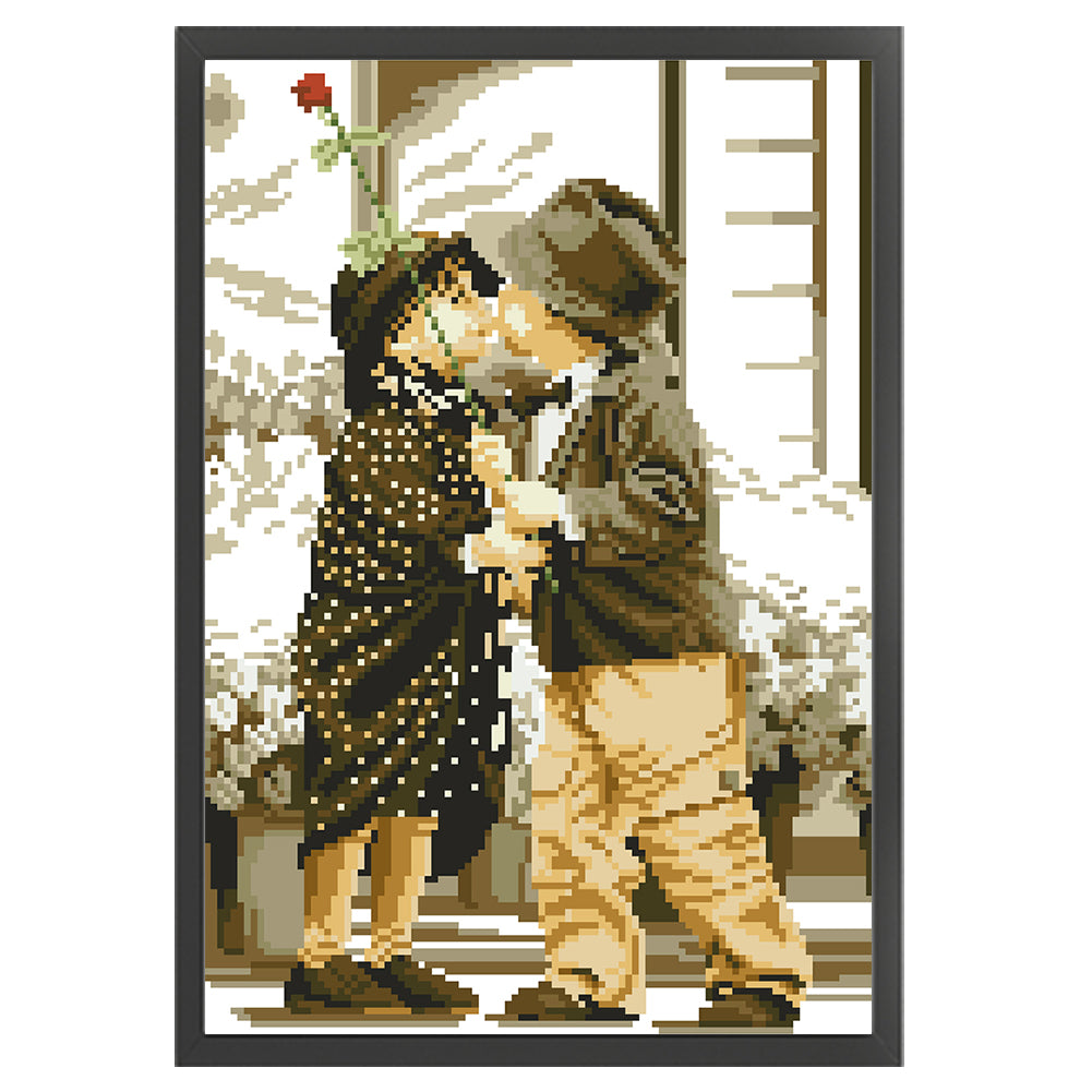 Childhood Stories - Partial  9CT Stamped Cross Stitch - Bead Embroidery 30x43CM/11.81x16.93in