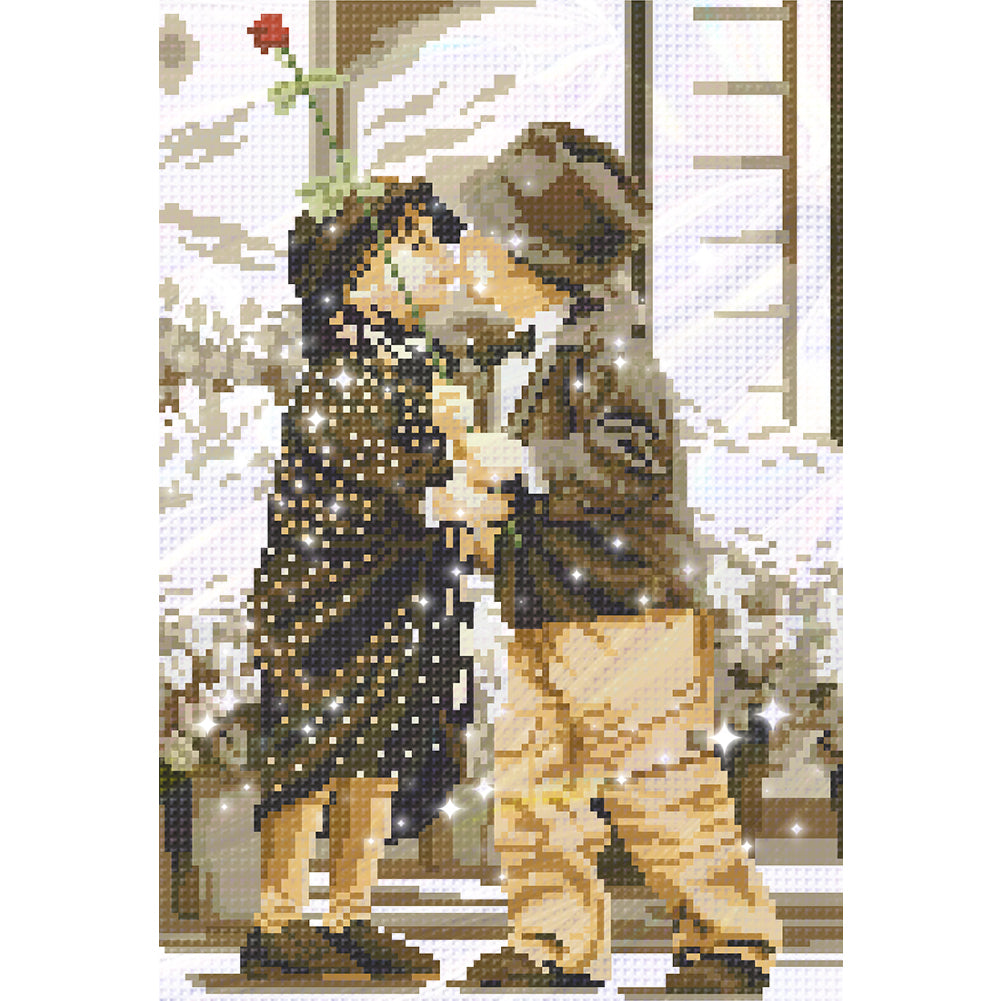 Childhood Stories - Partial  9CT Stamped Cross Stitch - Bead Embroidery 30x43CM/11.81x16.93in