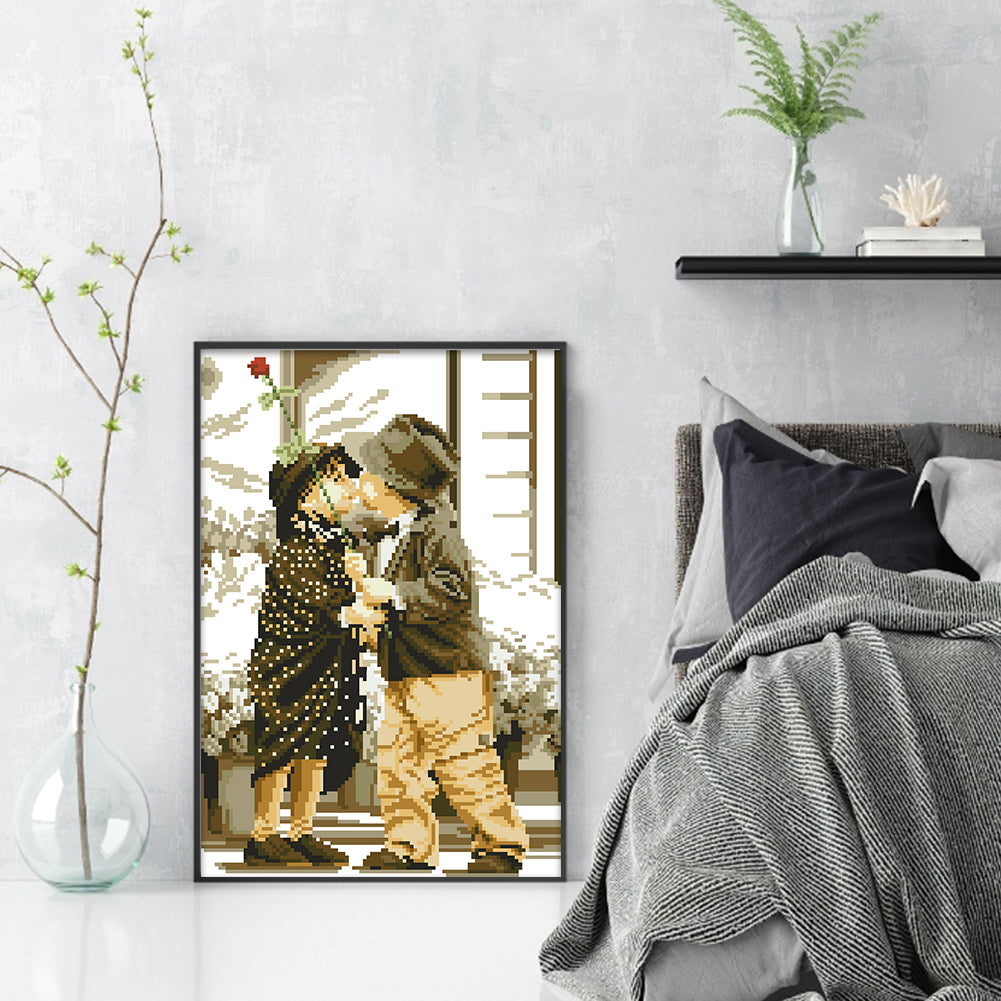 Childhood Stories - Partial  9CT Stamped Cross Stitch - Bead Embroidery 30x43CM/11.81x16.93in