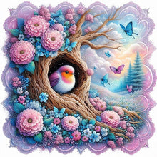 Load image into Gallery viewer, Sparrow 40*40CM(Picture) Full Round Drill Diamond Painting
