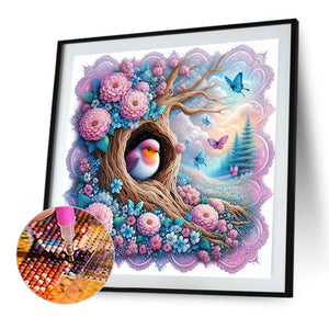 Sparrow 40*40CM(Picture) Full Round Drill Diamond Painting