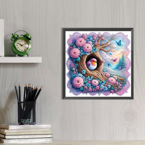 Sparrow 40*40CM(Picture) Full Round Drill Diamond Painting