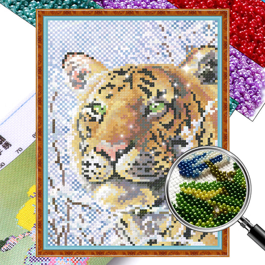Looking Back - Partial  9CT Stamped Cross Stitch - Bead Embroidery 20x28CM/7.87x11.02in