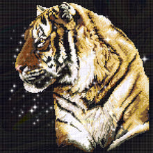 Load image into Gallery viewer, Tiger Head - 42*42CM 9CT Bead embroidery
