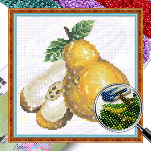 Pear - 25*25CM 9CT Bead embroidery