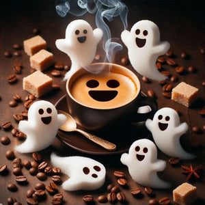 Halloween Ghost 40*40CM(Canvas) Full Round Drill Diamond Painting