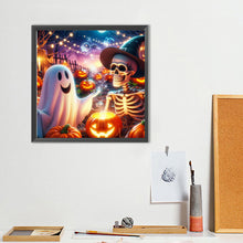 Load image into Gallery viewer, Halloween Ghost 40*40CM(Canvas) Full Round Drill Diamond Painting
