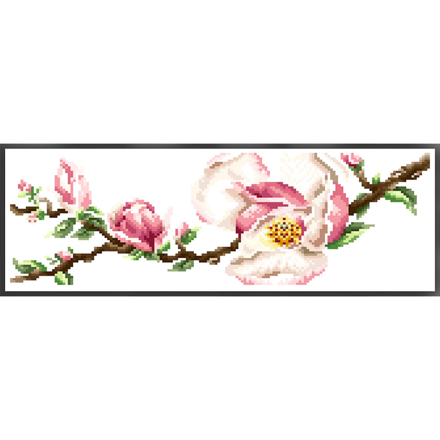 Kapok - Partial  9CT Stamped Cross Stitch - Bead Embroidery 46x18CM/18.11x7.09in