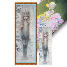 Load image into Gallery viewer, Yishu - Winter Elf - 30*90CM 11CT 3 Stamped Cross Stitch
