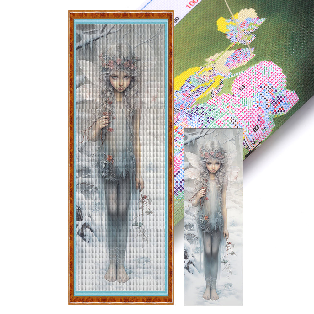 Yishu - Winter Elf - 30*90CM 11CT 3 Stamped Cross Stitch