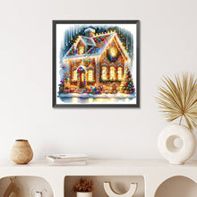 Load image into Gallery viewer, Christmas Cottage 50*50CM(Canvas) Full Round Drill Diamond Painting

