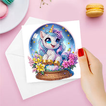 Load image into Gallery viewer, 6Pcs Crystal Ball Horse DIY Diamond Painting Card Rhinestone Wish Card for Adult
