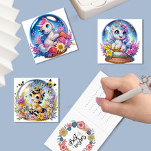 Load image into Gallery viewer, 6Pcs Crystal Ball Horse DIY Diamond Painting Card Rhinestone Wish Card for Adult
