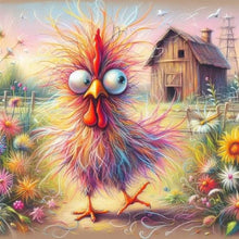 Load image into Gallery viewer, Striped Rooster 30*30CM(Canvas) Full Round Drill Diamond Painting
