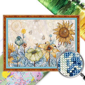 Mona Lisa Silk Brand - Sunny Life - 67*50CM 11CT 3 Stamped Cross Stitch