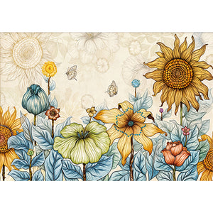 Mona Lisa Silk Brand - Sunny Life - 67*50CM 11CT 3 Stamped Cross Stitch