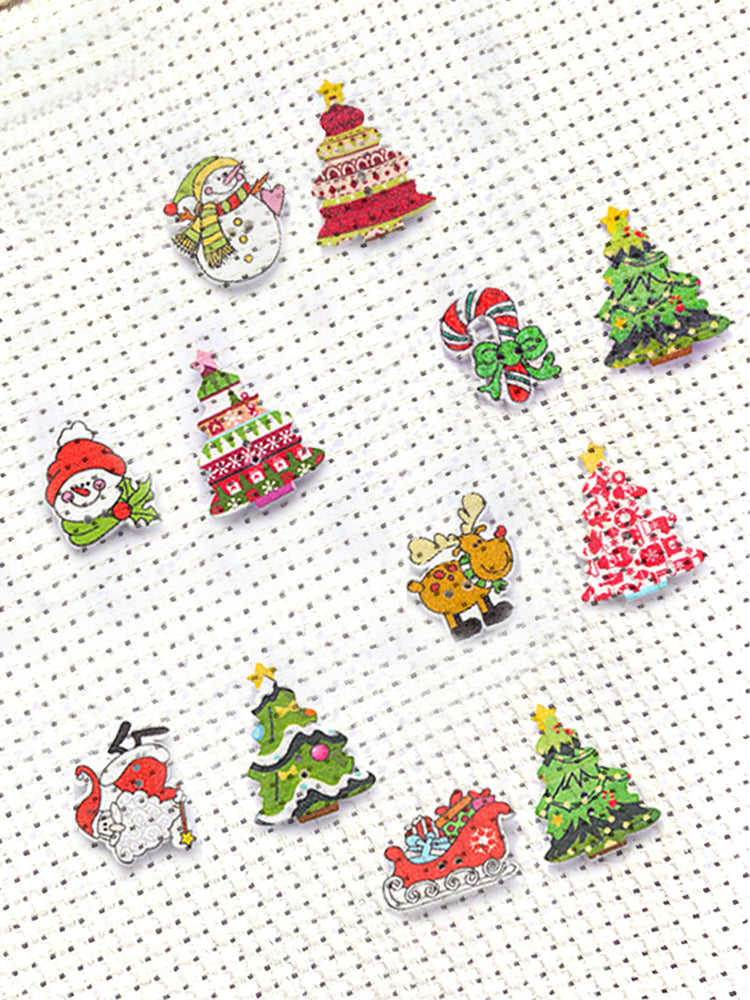 Acrylic Cross Stitch Needle Minder Santa Claus Needle Keepers