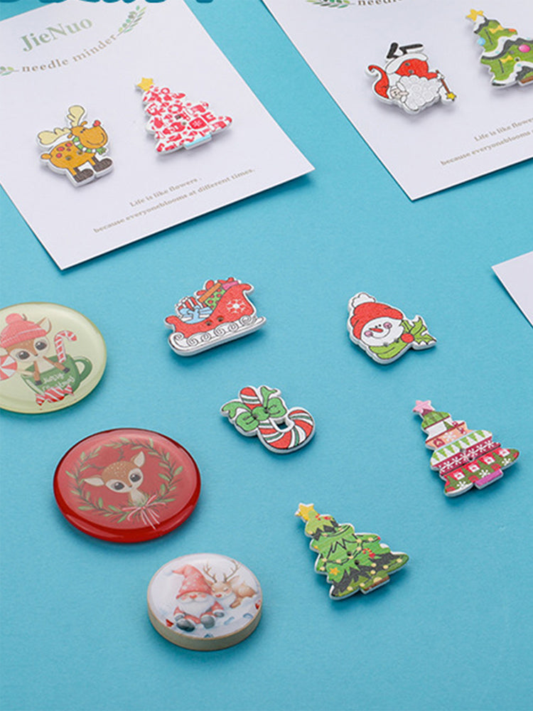 Acrylic Cross Stitch Needle Minder Santa Claus Needle Keepers
