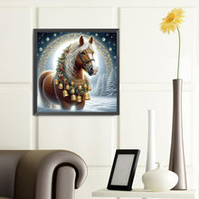 Load image into Gallery viewer, Christmas Horse 40*40CM(Canvas) Full Round Drill Diamond Painting
