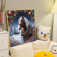 Load image into Gallery viewer, Christmas Horse 40*40CM(Canvas) Full Round Drill Diamond Painting
