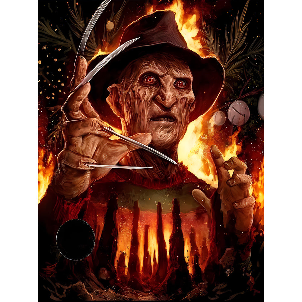 Halloween Horror Characters 30*40CM(Canvas) Full Round Drill Diamond Painting