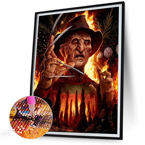 Halloween Horror Characters 30*40CM(Canvas) Full Round Drill Diamond Painting