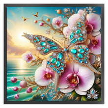 Load image into Gallery viewer, Huancan - Butterfly - 40*40CM 14CT 2 Stamped Cross Stitch
