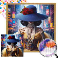 Load image into Gallery viewer, City Girl 40*40CM(Picture) Full Round Drill Diamond Painting
