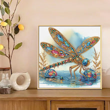 Load image into Gallery viewer, Gorgeous Dragonfly 30*30CM(Canvas) Partial Special Shaped Drill Diamond Painting
