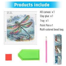 Load image into Gallery viewer, Gorgeous Dragonfly 30*30CM(Canvas) Partial Special Shaped Drill Diamond Painting
