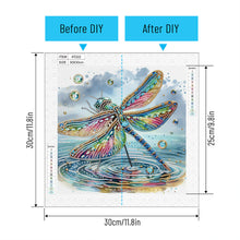 Load image into Gallery viewer, Gorgeous Dragonfly 30*30CM(Canvas) Partial Special Shaped Drill Diamond Painting
