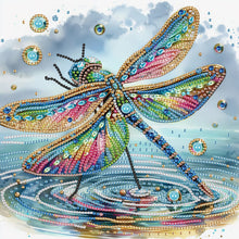 Load image into Gallery viewer, Gorgeous Dragonfly 30*30CM(Canvas) Partial Special Shaped Drill Diamond Painting
