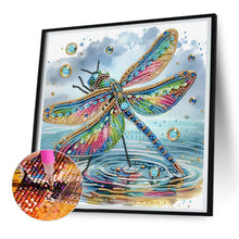 Load image into Gallery viewer, Gorgeous Dragonfly 30*30CM(Canvas) Partial Special Shaped Drill Diamond Painting

