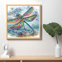 Load image into Gallery viewer, Gorgeous Dragonfly 30*30CM(Canvas) Partial Special Shaped Drill Diamond Painting
