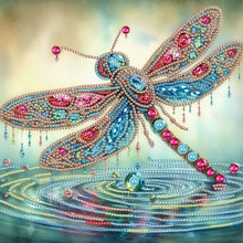 Load image into Gallery viewer, Gorgeous Dragonfly 30*30CM(Canvas) Partial Special Shaped Drill Diamond Painting
